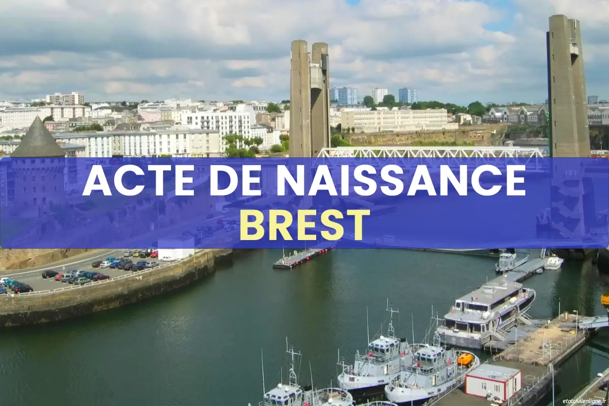 Demande acte de naissance en ligne Brest