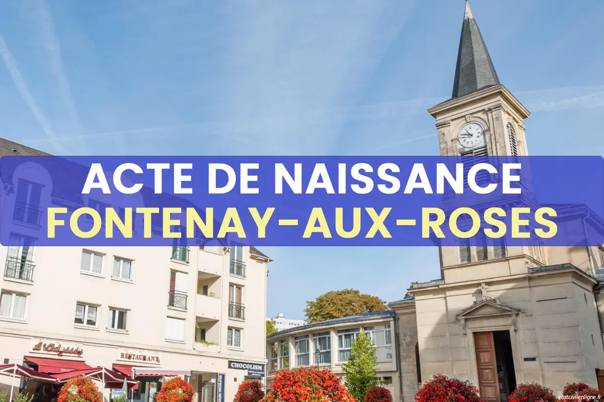 Demande acte de naissance en ligne Fontenay-aux-Roses