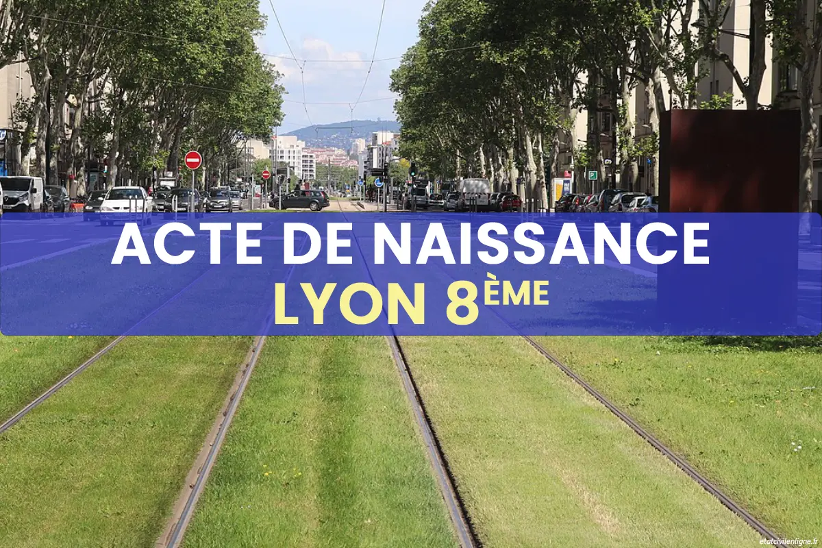 Demande acte de naissance en ligne Lyon 8ème arrondissement