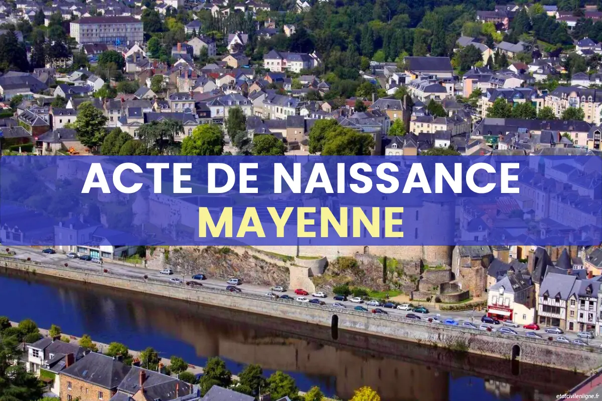 Demande acte de naissance en ligne Mayenne