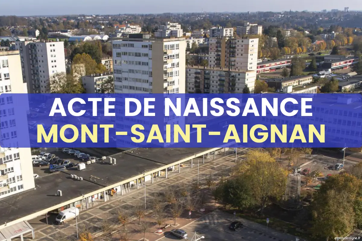 Demande acte de naissance en ligne Mont-Saint-Aignan