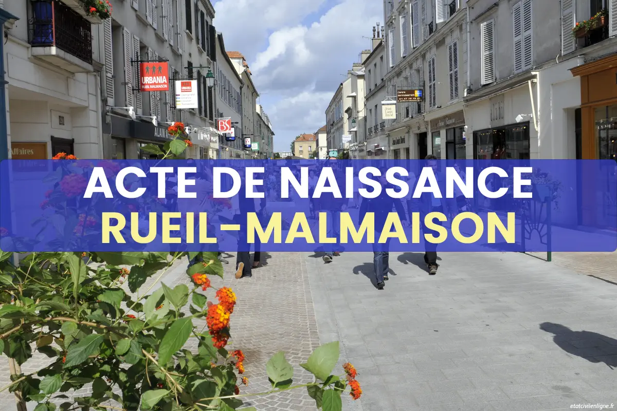 Demande acte de naissance en ligne Rueil-Malmaison