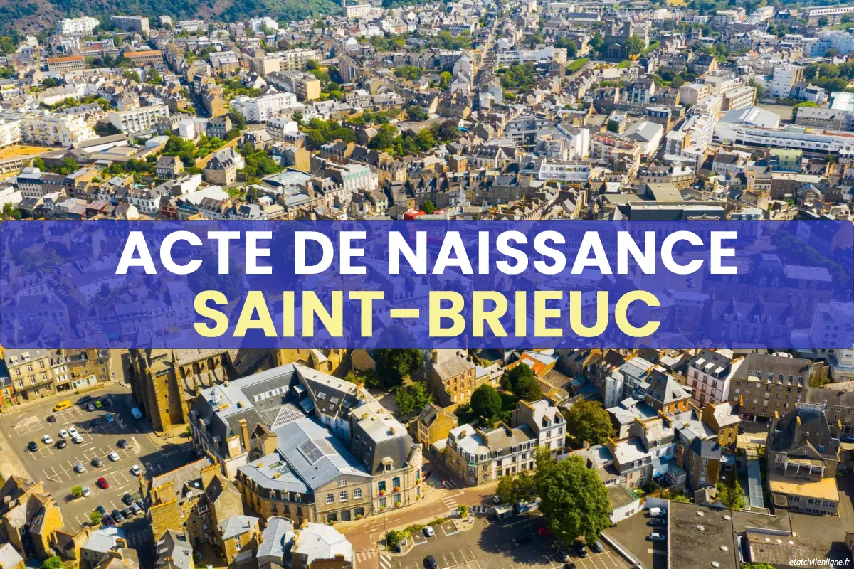 Demande acte de naissance en ligne Saint-Brieuc