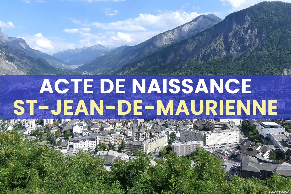 Demande acte de naissance en ligne Saint-Jean-de-Maurienne