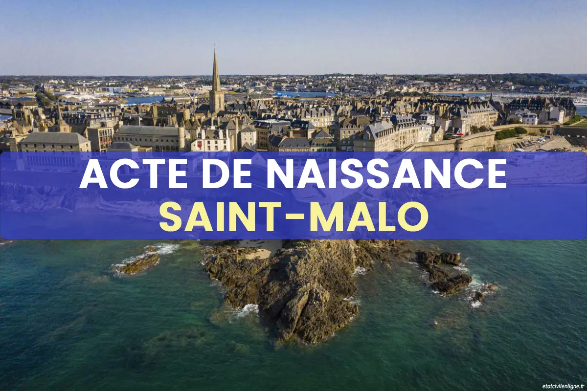 Demande acte de naissance en ligne Saint-Malo