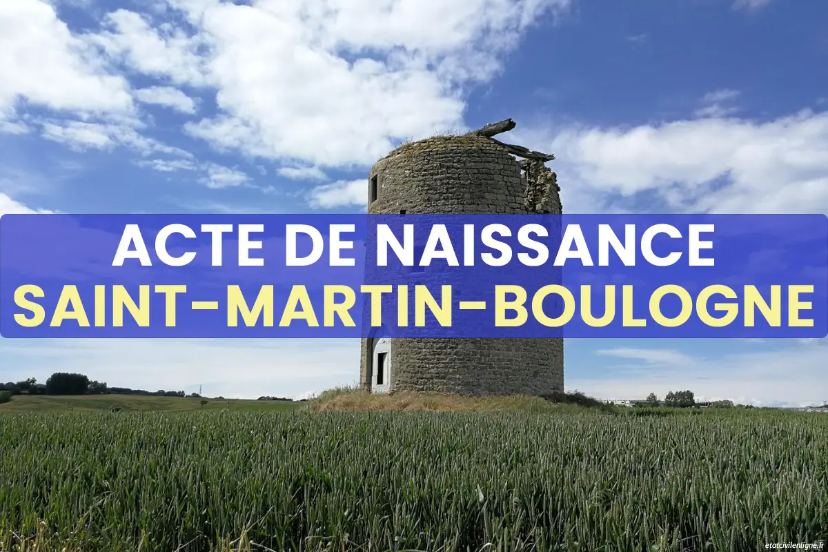Demande acte de naissance en ligne Saint-Martin-Boulogne